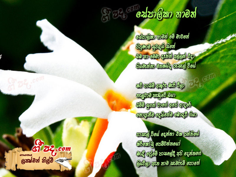 Download Sepalika Thamath Laxshman Hilmi lyrics