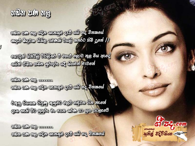 Download Hamana Pananala Sunil Edirisinghe lyrics