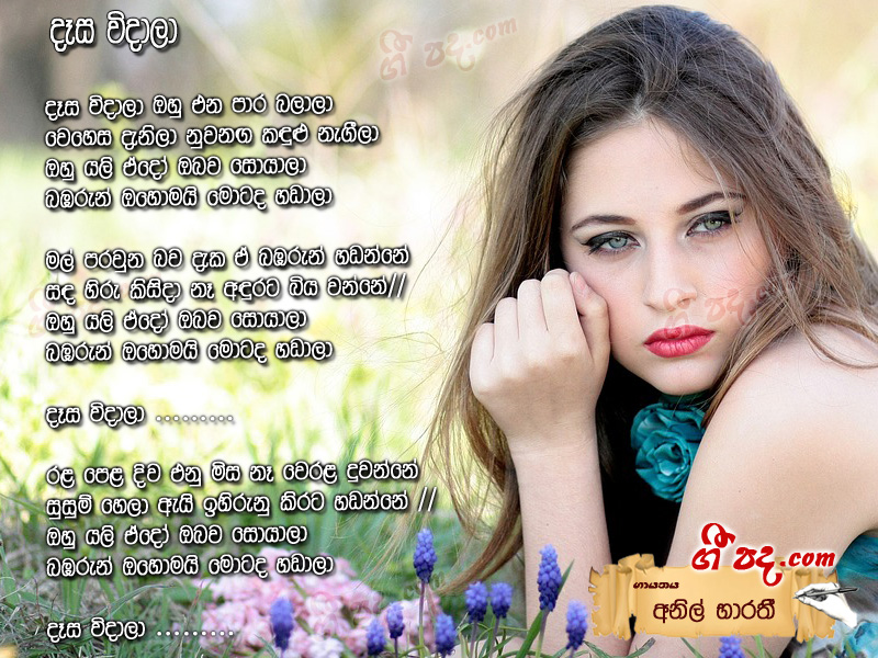 Desa Vidala - Anil Bharathi | Sinhala Song Lyrics, English Song Lyrics ...