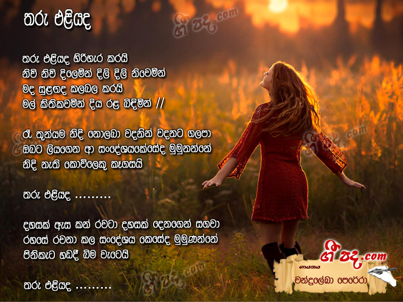 Download Tharu Eliyada Chandralekha Perera lyrics